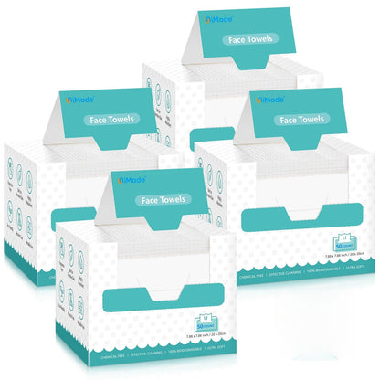 UNIMADE Face Towels, 100 Count Disposable Face Towelette