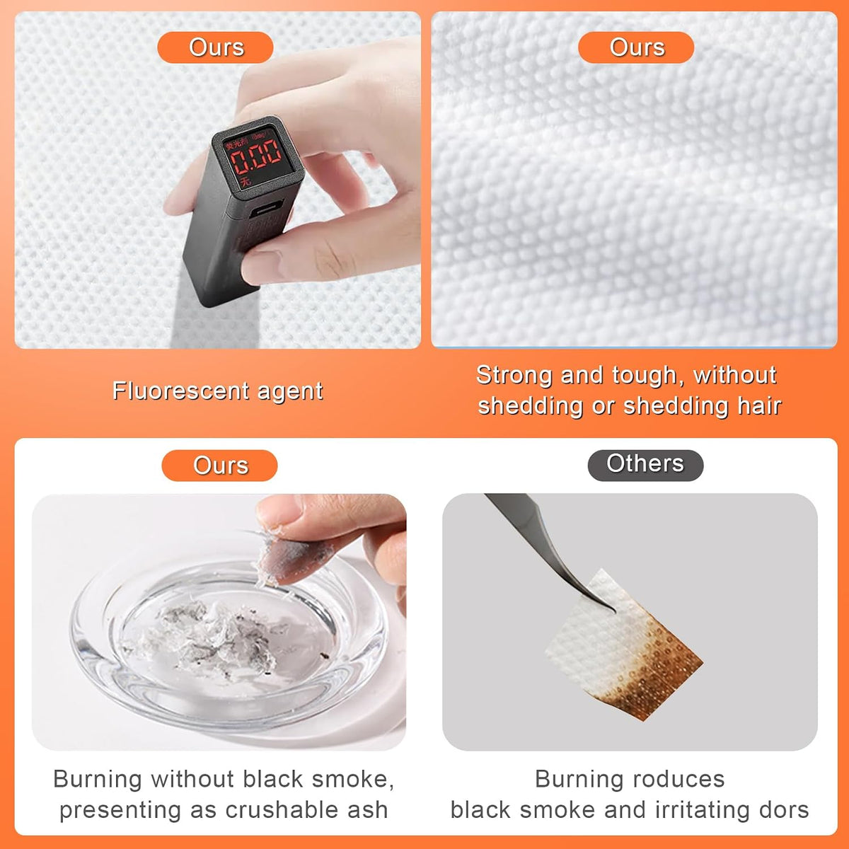 6Pcs Disposable Bath Towels: Thick, Absorbent. Travel Camping Gym Hotel Kit