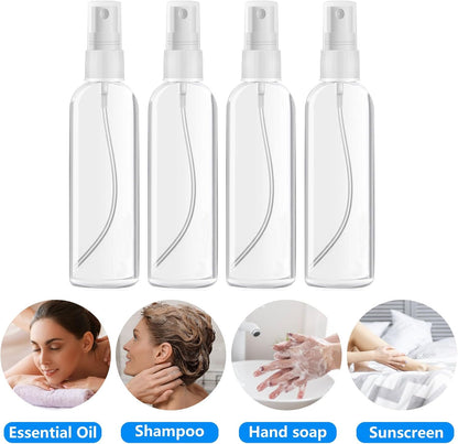 DTDNZKN 4 Pack 3.4 Oz (100ml) TSA Approved Travel Bottles