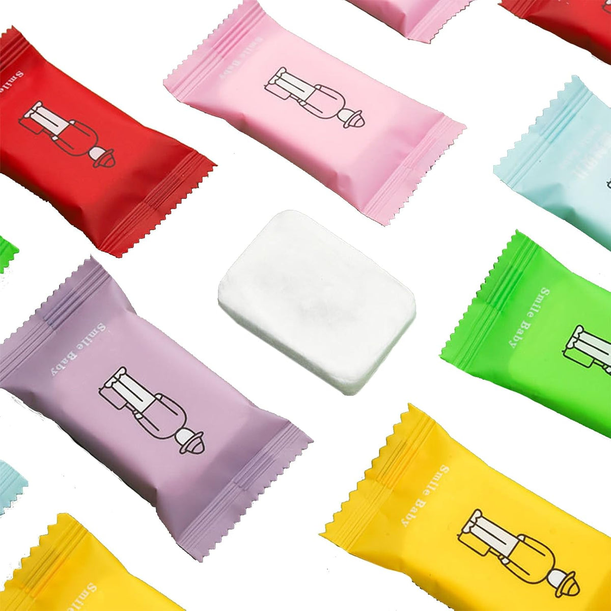 Compressed Towel Tablet Portable Face Towel Washcloth (28 Pack)