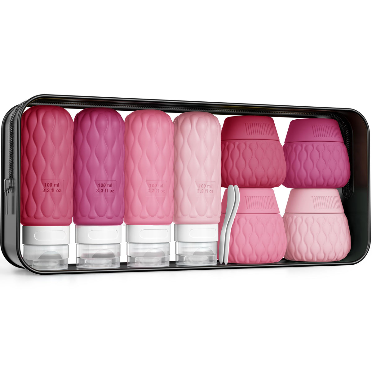 Travel Bottles for Toiletries Silicone Travel Size Containers 3.4oz 1.7oz