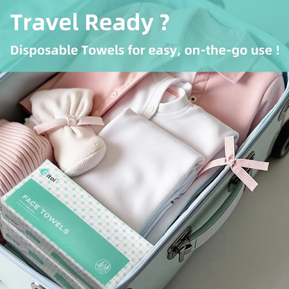 Ditoi Face Towels,Ultra Soft Disposable Face cloths-Travel Essentials