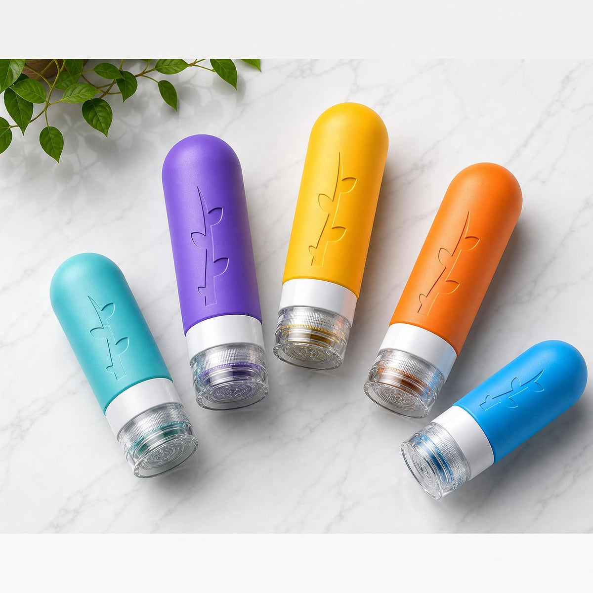 Aeomni 19pack TSA Approved Travel Bottles for Toiletries - Silicone travel size Containers, Leak Proof Size Toiletries, Refillable Shampoo and Conditioner Bottles, Travel Essentials