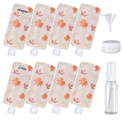 PACKISM 12 Pack Travel Pouches for Toiletries - 90ml 3 oz Liquid Containers