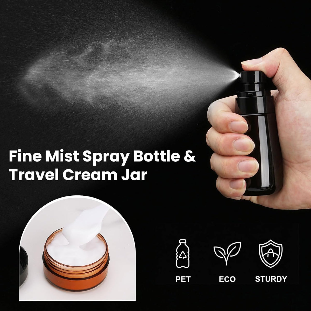 Travel Bottles for Toiletries 14PCS 3.4oz Pre-Printed Containers
