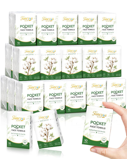 100 Count Disposable Face Towel Travel Pack Disposable Washcloths