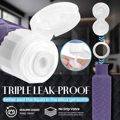 Silevoler Travel Bottles for Toiletries, TSA-Approved Travel Size Container