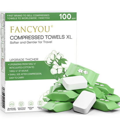Compressed Towels Disposable Face Towel Disposable Washcloths 50 Count