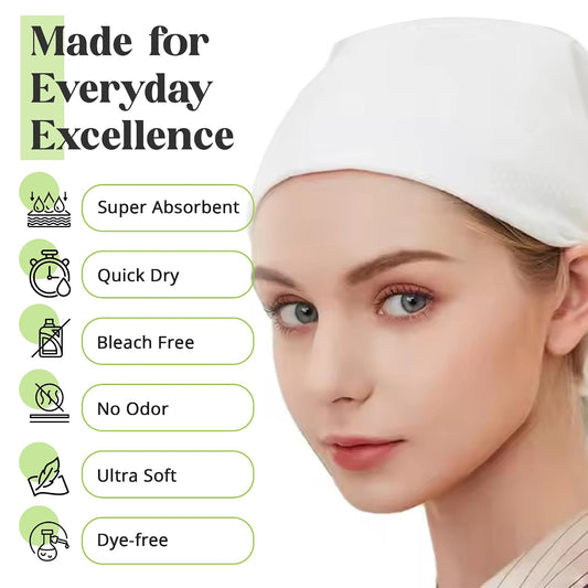 DAVELEN Disposable Large Luxury Towels (50-Count) Spa and Salon Quality Softness for Guests, Clients | Hair, Face, Body Use | Luxurious Comfort, Ecofriendly (050, 32x16 inches)