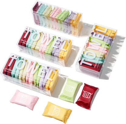 QIUTIMIY 56PCS Disposable Compressed Towels Tablet for Travel Wash Cloth Disposable Washcloths Portable Face Towels Super Absorbent