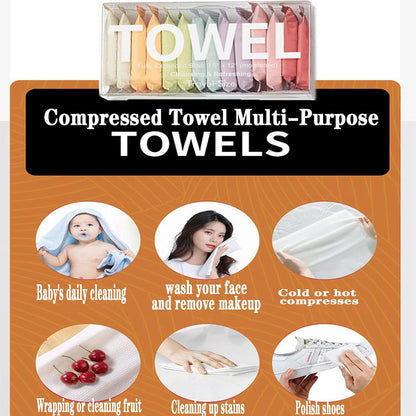 Compressed Towel Tablet Portable Face Towel Washcloth (28 Pack)