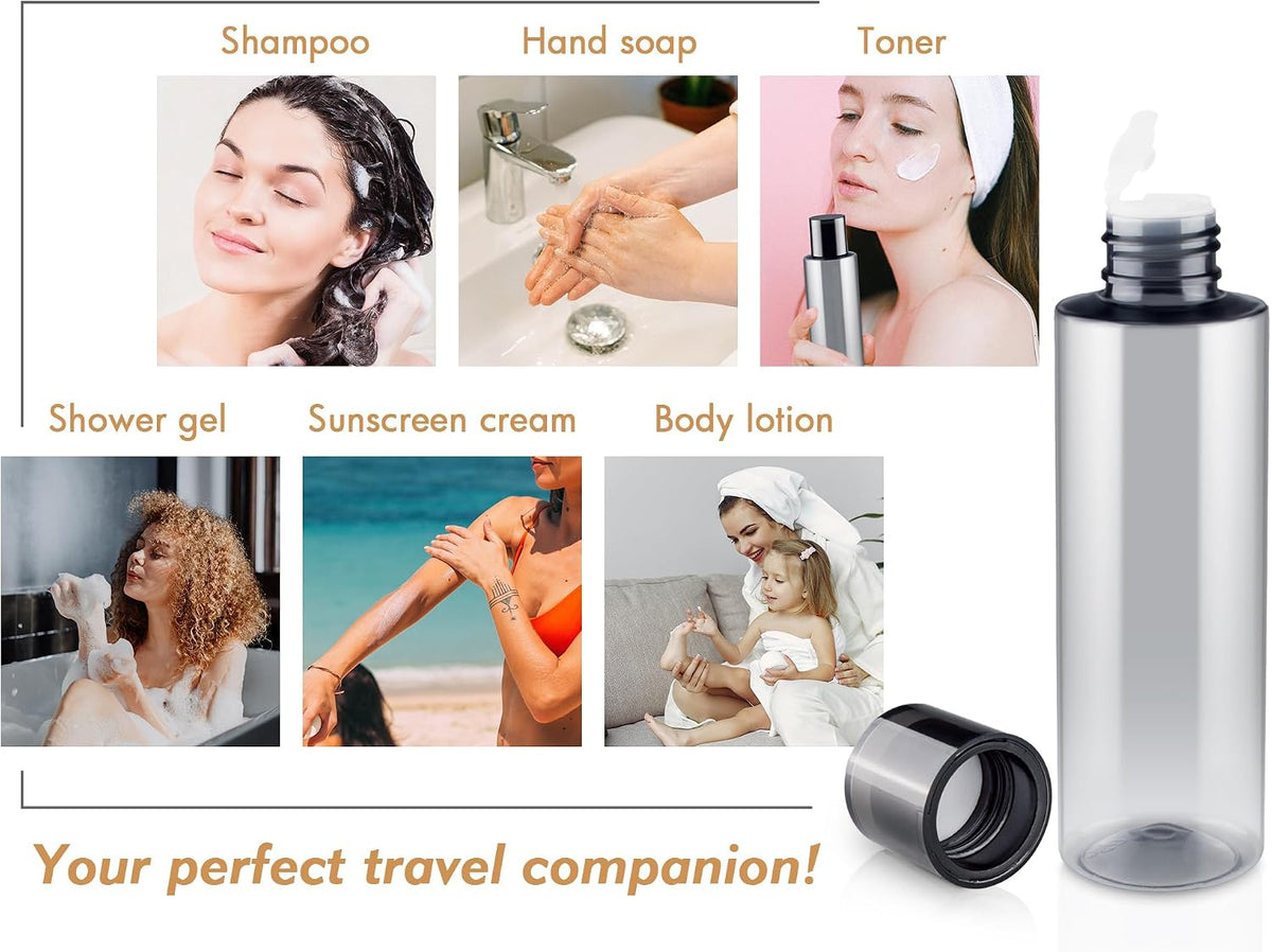 150ML/5OZ Travel Size Toiletries, 3 Pack Travel Size Containers