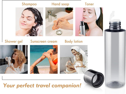 150ML/5OZ Travel Size Toiletries, 3 Pack Travel Size Containers
