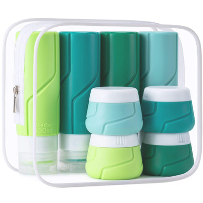 15 Pack Travel Bottles for Toiletries,Silicone Toiletry Containers,Colorful