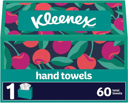 Kleenex Hand Towels, Single-Use Disposable Paper Towels, 1 Box, 60 Towels Total