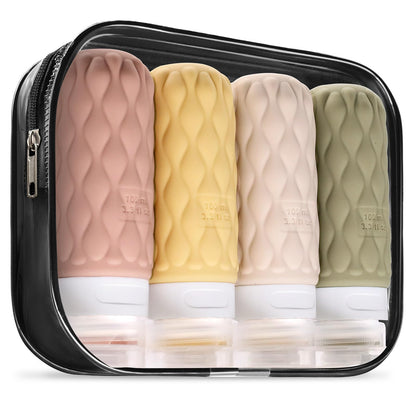 Travel Bottles for Toiletries Silicone Travel Size Containers 3.4oz 1.7oz