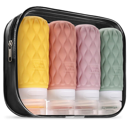 Travel Bottles for Toiletries Silicone Travel Size Containers 3.4oz 1.7oz