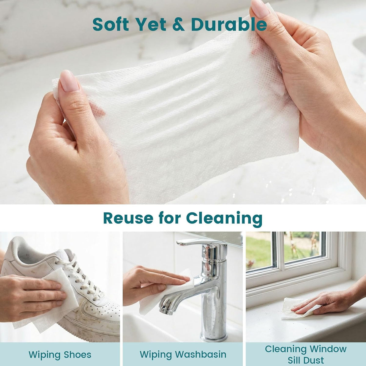 LOVEINUSA 360 PCS Compressed Towels, Bulk Cotton Disposable Face Towels