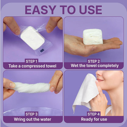Large Compressed Towel Tablets, 30 Count