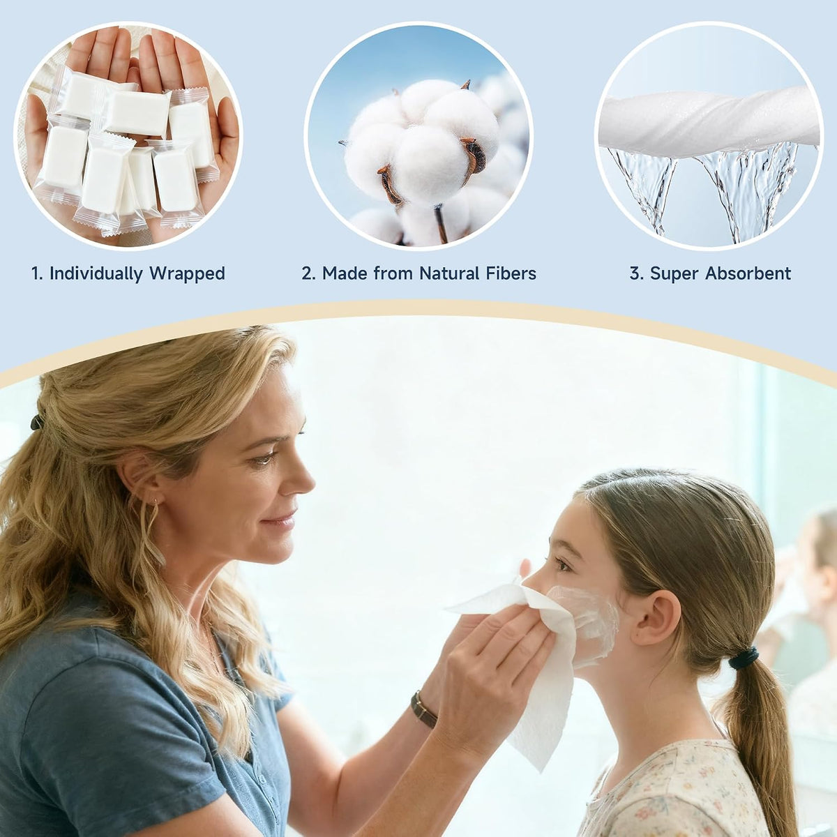 200 PCS Compressed Towels, Extra Thick Disposable Face Towel Tablets, Portable Bulk Compressed Coin Tissues for Home, Travel, Camping, Outdoor Sports
