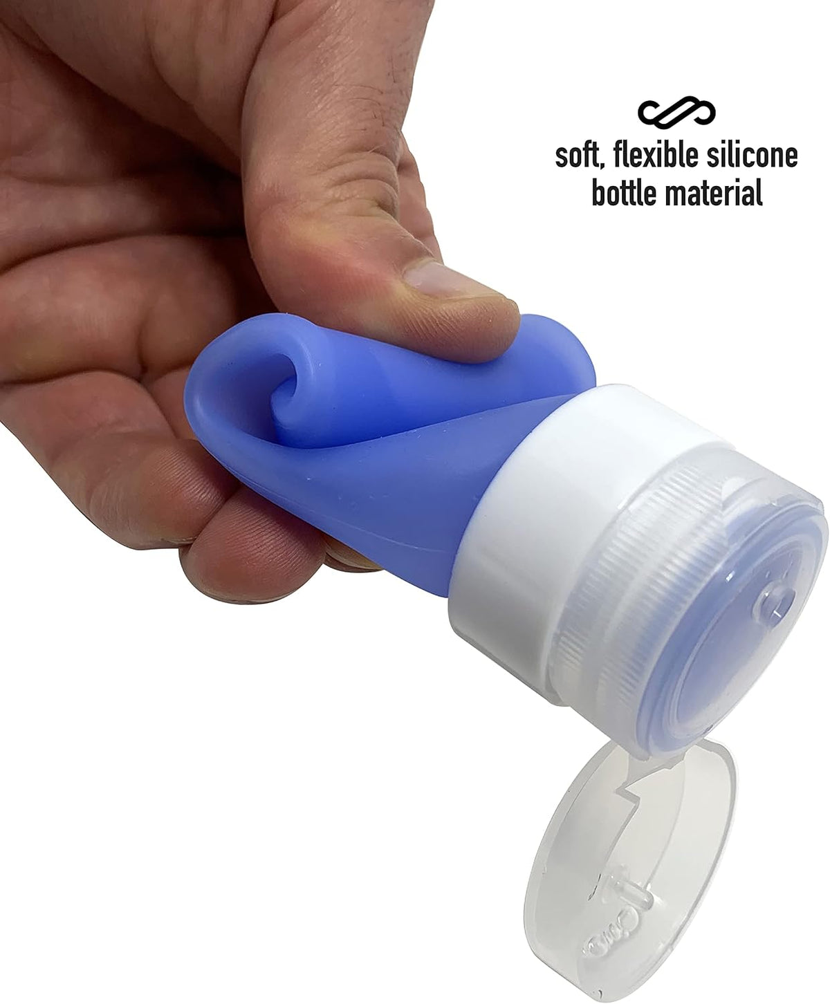 Cruise On Silicone Travel Bottle Set, TSA-Approved, Leak-Proof, 4-Piece
