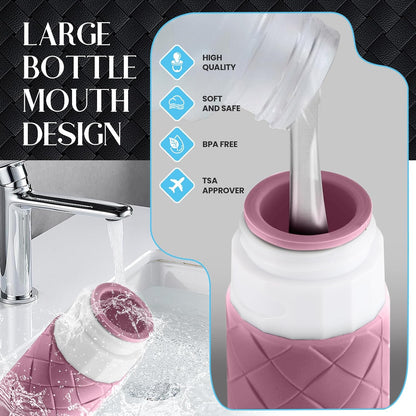 Silevoler Travel Bottles for Toiletries, TSA-Approved Travel Size Container