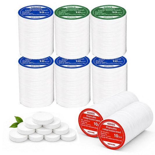 80PCS Hot Towel Dispenser Refills, Disposable Face Towel for Smart Facial Towel Warmers, Compatible with Hot Face Towel Heater Machine, Soft Compressed Towels for Spa, Cleansing and Makeup Remover