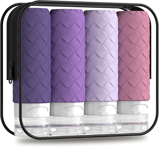 Silevoler Travel Bottles for Toiletries, TSA-Approved Travel Size Container