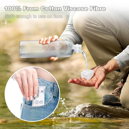30 Pack Disposable Washcloths for Travel Compressed Towels Tablets
