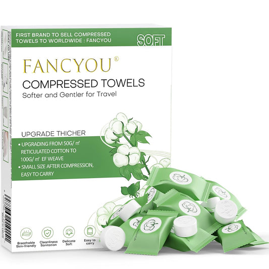 100 PCS Compressed Towel Disposable Face Towels