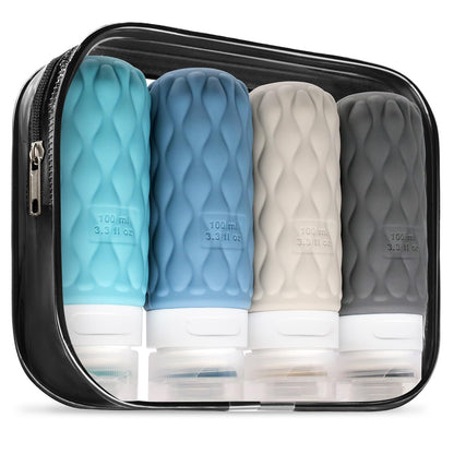 Travel Bottles for Toiletries Silicone Travel Size Containers 3.4oz 1.7oz