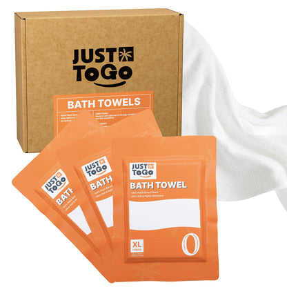 Disposable Bath Towels, 55 x 27.5 in, Vacuum Compressed, 3 Pack
