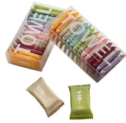 Compressed Towel Tablet Portable Face Towel Washcloth (28 Pack)