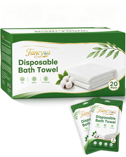 10 Pack Disposable Bath Towels Travel Towel for Body 55" x 27.5"