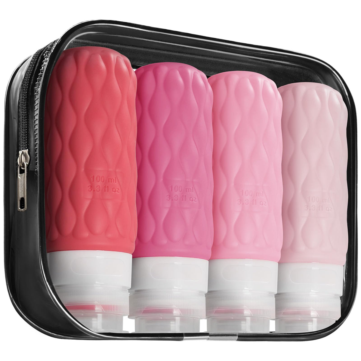 Travel Bottles for Toiletries Silicone Travel Size Containers 3.4oz 1.7oz