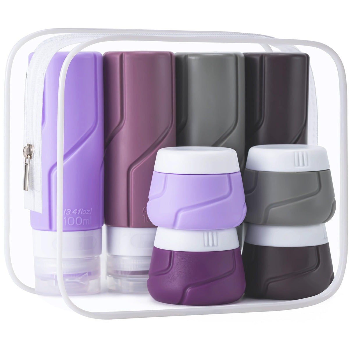 15 Pack Travel Bottles for Toiletries,Silicone Toiletry Containers,Colorful