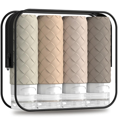 Silevoler Travel Bottles for Toiletries, TSA-Approved Travel Size Container