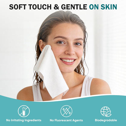 42PCS Disposable Washcloths for Adults, Compressed Towel Tablets for Travel