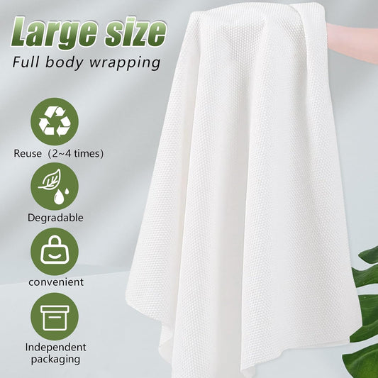 10pack 55" x 27.5" Ultra-Soft and Quick Dry Disposable Bath Towels
