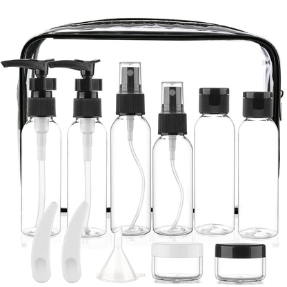 Cosywell 13-Piece 2 oz TSA Approved Travel Bottles for Toiletries Kit