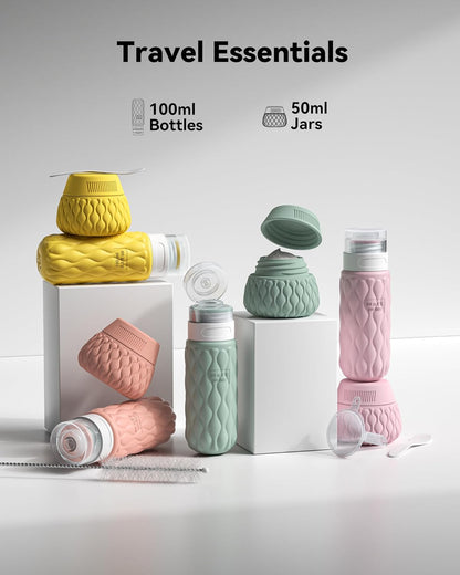Travel Bottles for Toiletries Silicone Travel Size Containers 3.4oz 1.7oz
