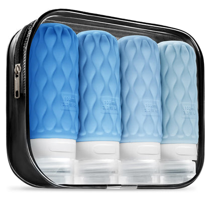 Travel Bottles for Toiletries Silicone Travel Size Containers 3.4oz 1.7oz