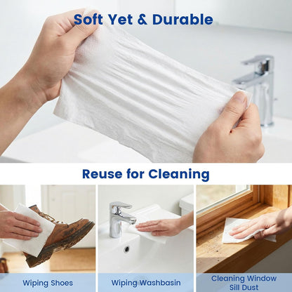 BIGOTTERS 500 PCS Compressed Towels, Bulk Disposable Towels for Face