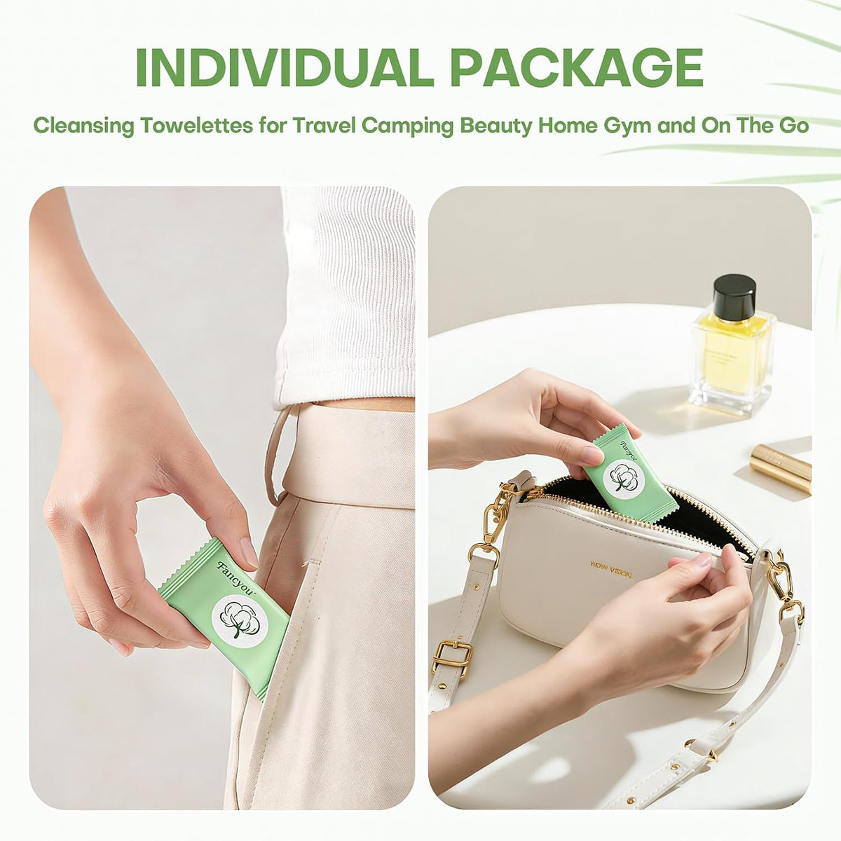 100 PCS Compressed Towel Disposable Face Towels