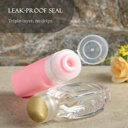 INSFIT 17 Pack Travel Bottles for Toiletries, TSA Approved 3oz 2oz Travel Size Toiletries, BPA Free Leak Proof Squeezable Silicone Tubes Travel Essentials for Shampoo Conditioner Lotion Soap