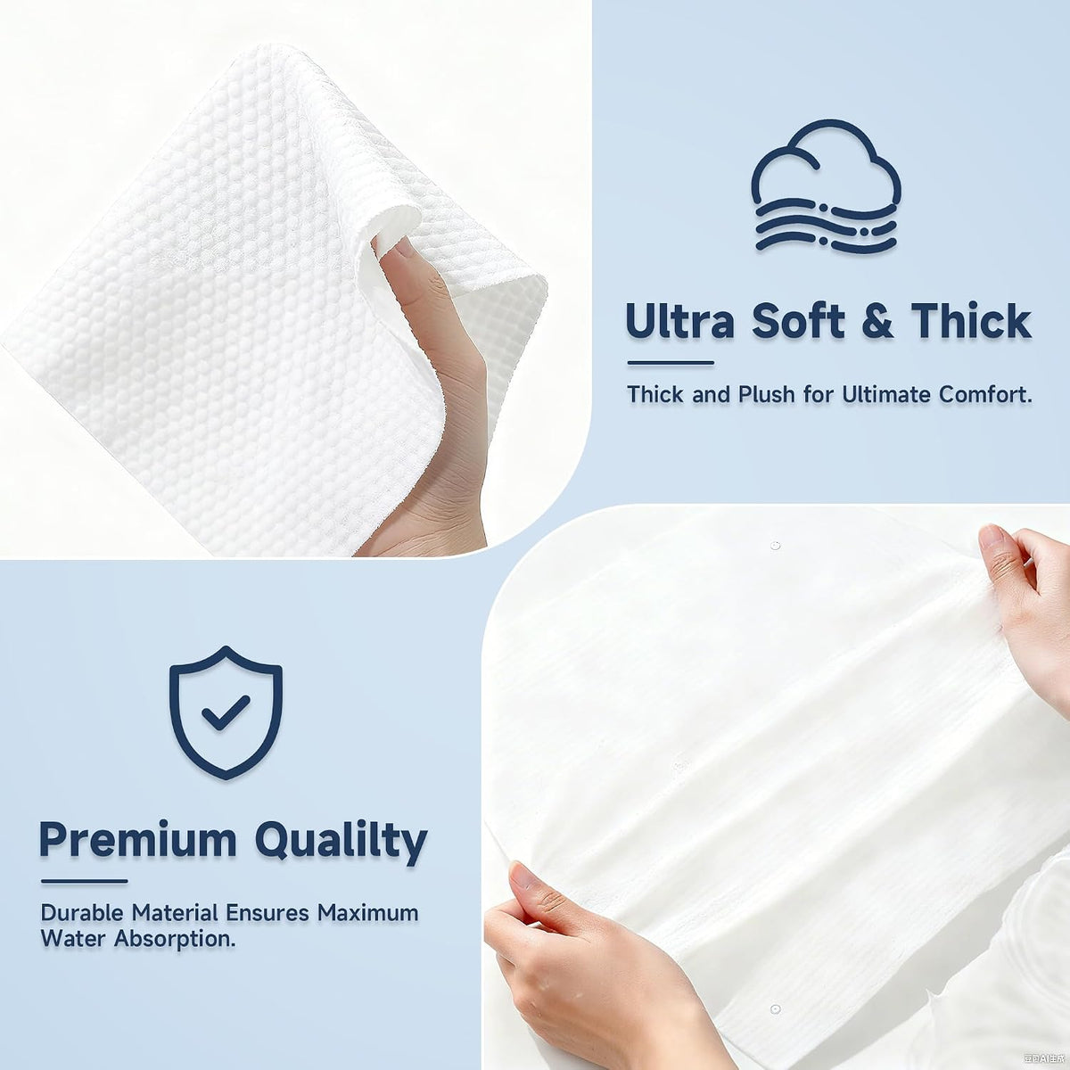 200 PCS Compressed Towels, Extra Thick Disposable Face Towel Tablets, Portable Bulk Compressed Coin Tissues for Home, Travel, Camping, Outdoor Sports