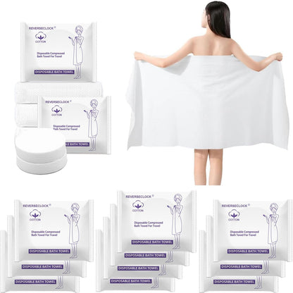 10 Pack Disposable Bath Towels for Travel Compressed Towels Large 55''X28''