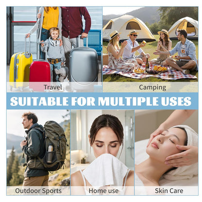 Compressed Towels, Large Size Disposable Face Compressed Towel, 30 PCS Ultra Soft Portable Washcloths Tablets Reusable for Travel, Camping, Hiking, Sport, Beauty, Home Hand Cloths, Outdoor