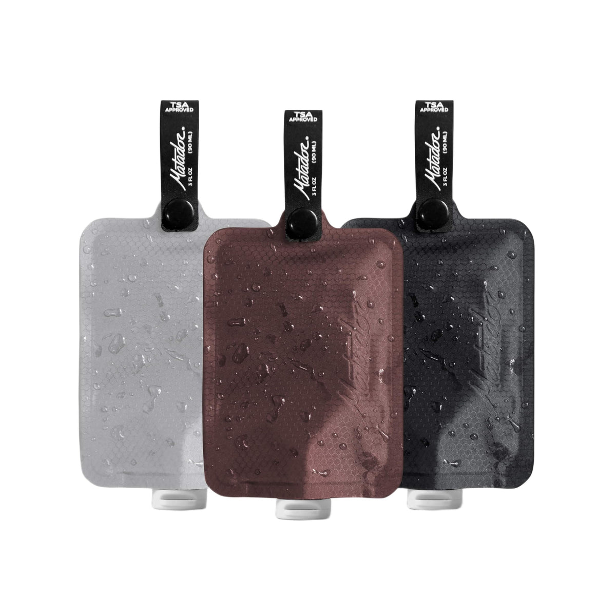 Matador Toiletry Bottles - 3 OZ Travel Bottles for Toiletries; TSA Approved Toiletry Pouches with Labels; Refillable Travel Pouch; Containers for Creams, Gels, Pastes, and Liquids