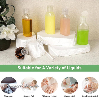 Travel Bottles for Toiletries 5 Pack 2oz TSA Approved Squeeze Bottle